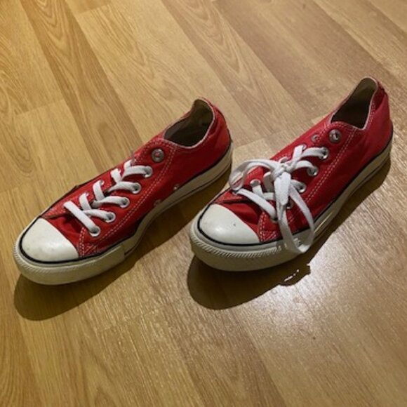 Red low-rise converse size 6.5 - Picture 5 of 7